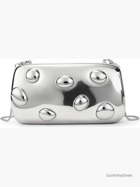 Acrylic Evening Clutch with Detachable Chain Strap, Formal Wedding Purse
